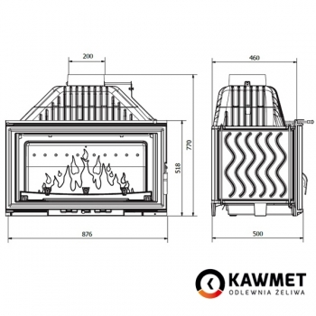 Камінна топка KAWMET W15 (18 kW)