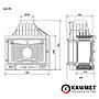 Камінна топка KAWMET W3 праве бокове скло (16.7 kW)